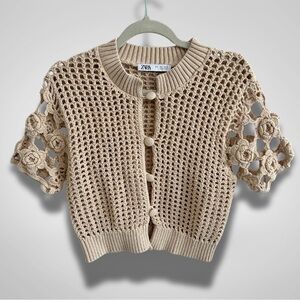 Zara Crochet Cardigan